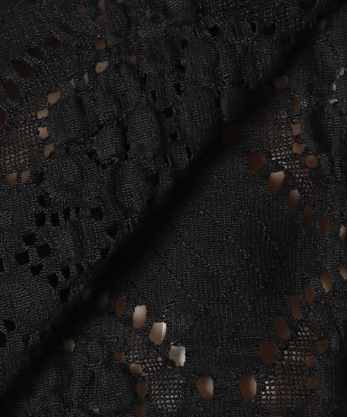 CITYSHOP（シティーショップ）の「《追加5》LACE Tシャツ（Tシャツ/カットソー・レディース・ブラック/ホワイト・FREE）」の9枚目の写真