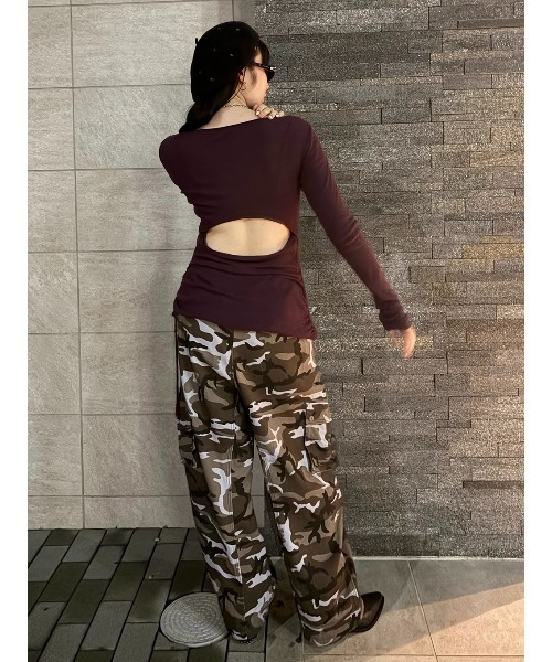 ELCHELE(エルチェレ)の「CAMOUFLAGE CAGO PANTS(デニムパンツ・レディース・グレー/カーキ・38/36)」の22枚目の写真