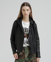 AVIREX | SHEEP HOOD LEATHER JACKET(ライダースジャケット)