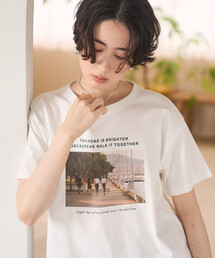 フォト ロゴTシャツ/グラフィックTシャツ