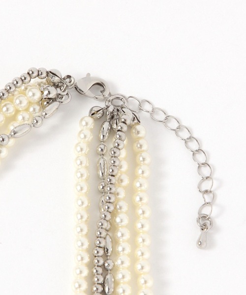 LEPSIM(レプシィム)の「タレンボリュームショートネックレス 1053637(ネックレス・レディース・アイボリー・ONE SIZE)」の3枚目の写真