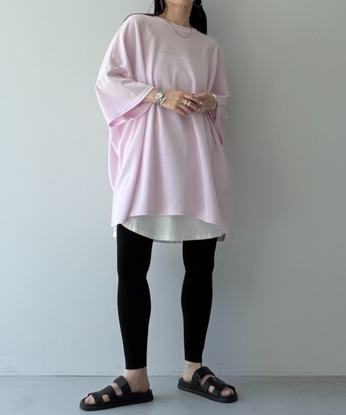 wee9s(ウィークス)の「daily rib leggings(その他パンツ・レディース・グレー/ブラック・size1/size2)」の3枚目の写真