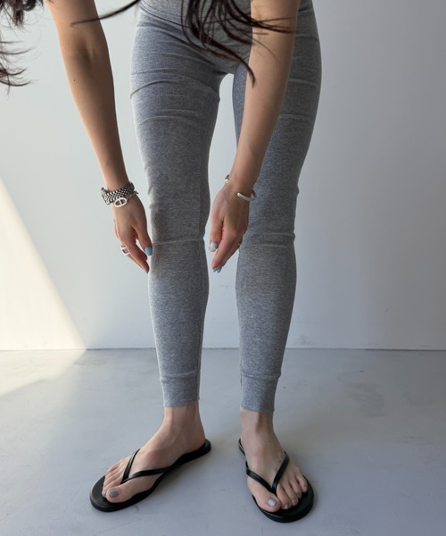 wee9s(ウィークス)の「daily rib leggings(その他パンツ・レディース・グレー/ブラック・size1/size2)」の9枚目の写真