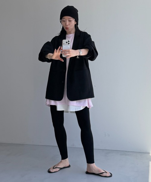 wee9s(ウィークス)の「daily rib leggings(その他パンツ・レディース・グレー/ブラック・size1/size2)」の14枚目の写真