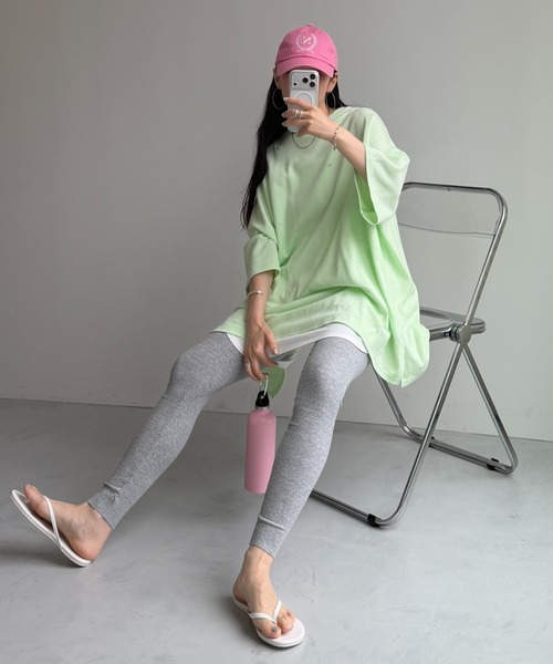 wee9s(ウィークス)の「daily rib leggings(その他パンツ・レディース・グレー/ブラック・size1/size2)」の22枚目の写真
