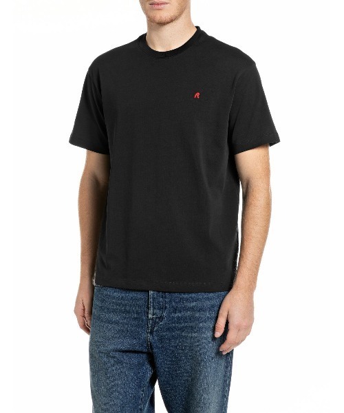REPLAY（リプレイ）の「Ｒロゴ リラックス Tシャツ（Tシャツ/カットソー・メンズ・ネイビー/ブラック/ホワイト・X-LARGE/SMALL/LARGE/MEDIUM）」の3枚目の写真
