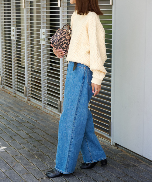 OUTDOOR PRODUCTS（アウトドアプロダクツ）の「FISHERMAN’S SWEATER（ニット/セーター・レディース・ブラウン/アイボリー・FREE）」の10枚目の写真