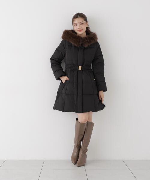 PROPORTION BODY DRESSING(プロポーションボディドレッシング)の「ベルト付ダウン / 1216252102(ダウンジャケット/コート・レディース・ブラック/ホワイト系その他/ブラウン系その他・MEDIUM/SMALL/P/S)」の13枚目の写真