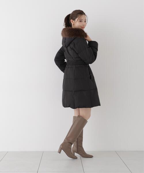 PROPORTION BODY DRESSING(プロポーションボディドレッシング)の「ベルト付ダウン / 1216252102(ダウンジャケット/コート・レディース・ブラック/ホワイト系その他/ブラウン系その他・MEDIUM/SMALL/P/S)」の16枚目の写真