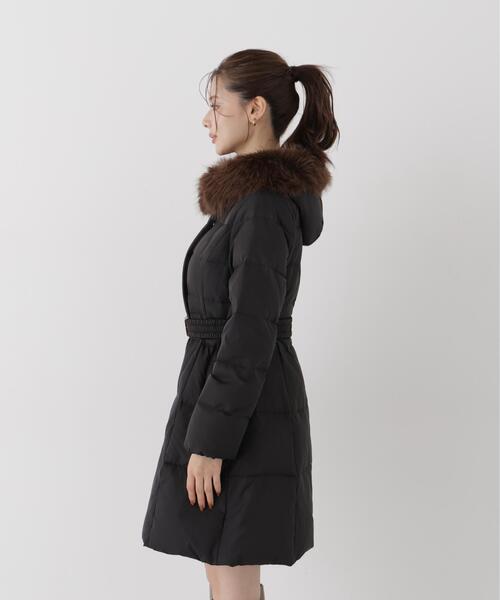 PROPORTION BODY DRESSING(プロポーションボディドレッシング)の「ベルト付ダウン / 1216252102(ダウンジャケット/コート・レディース・ブラック/ホワイト系その他/ブラウン系その他・MEDIUM/SMALL/P/S)」の18枚目の写真