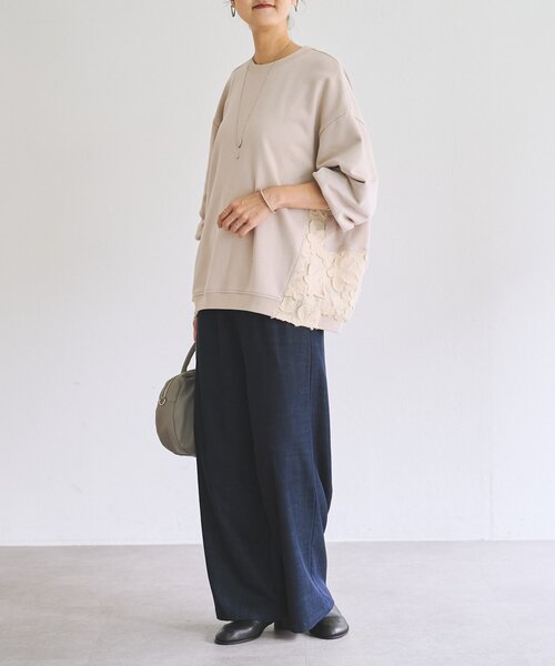 BEARDSLEY(ビアズリー)の「レースキリカエバルーントレーナー(Tシャツ/カットソー・レディース・ブラック/アイボリー・FREE)」の15枚目の写真