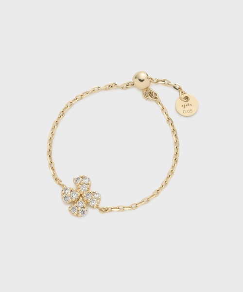 セール】K10ダイヤモンドチェーンリング（0.05ct）（リング）｜agete