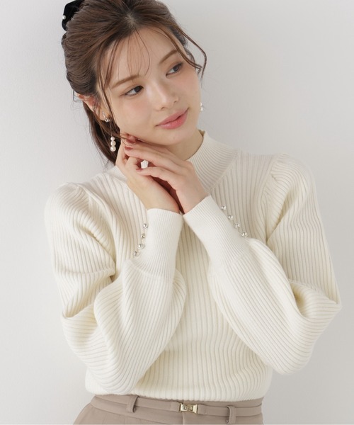 PROPORTION BODY DRESSING(プロポーションボディドレッシング)の「ボリュームタートルニット / 1216270003(ニット/セーター・レディース・ブルー/ホワイト系その他/ブラウン系その他・SMALL/MEDIUM)」の14枚目の写真