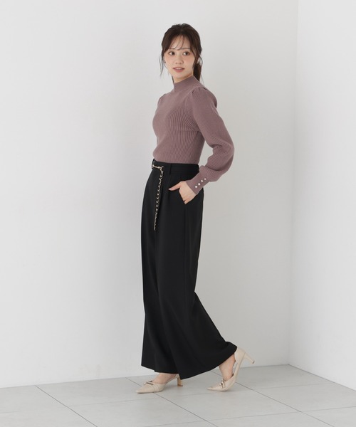 PROPORTION BODY DRESSING(プロポーションボディドレッシング)の「ボリュームタートルニット / 1216270003(ニット/セーター・レディース・ブルー/ホワイト系その他/ブラウン系その他・SMALL/MEDIUM)」の5枚目の写真