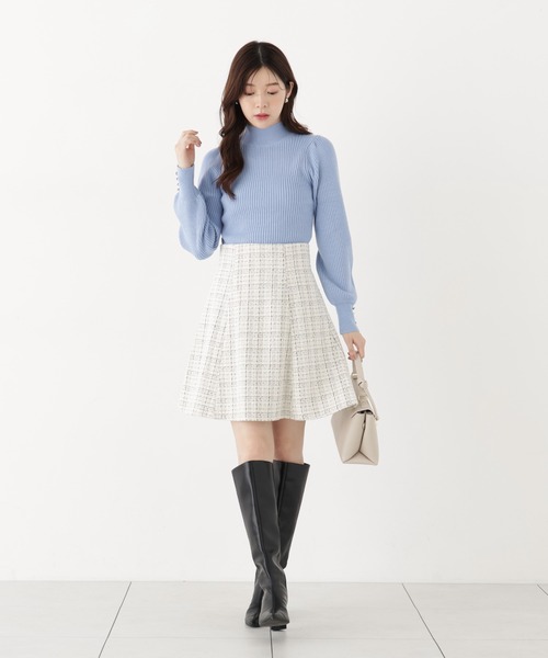 PROPORTION BODY DRESSING(プロポーションボディドレッシング)の「ボリュームタートルニット / 1216270003(ニット/セーター・レディース・ブルー/ホワイト系その他/ブラウン系その他・SMALL/MEDIUM)」の8枚目の写真