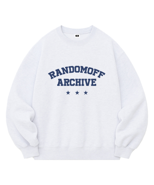RANDOMOFF（ランダムオフ）の「CAMPUS STAR スウェットシャツ（3色） [RLZM_0009]（スウェット・レディース・ブラック/ネイビー/ホワイト・SMALL/MEDIUM/LARGE/X-LARGE）」の6枚目の写真