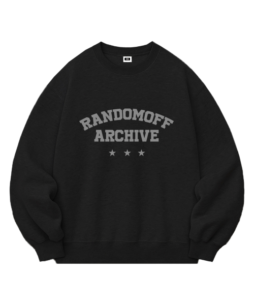 RANDOMOFF（ランダムオフ）の「CAMPUS STAR スウェットシャツ（3色） [RLZM_0009]（スウェット・レディース・ブラック/ネイビー/ホワイト・SMALL/MEDIUM/LARGE/X-LARGE）」の7枚目の写真
