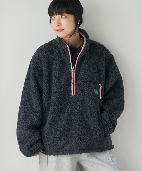 FREAK'S STORE(フリークスストア)の「Foxfire/フォックスファイヤー リバーシブル スナッププルオーバー/ナイロンボアプルオーバー(その他アウター・レディース・ナチュラル/ブラック/ネイビー・フリ-)」の20枚目の写真