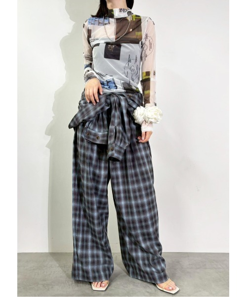 MIDVEIN(ミッドヴェイン)の「tulle tops(Tシャツ/カットソー・レディース・マルチ・FREE)」の2枚目の写真
