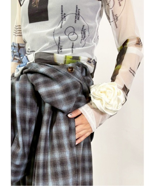 MIDVEIN(ミッドヴェイン)の「tulle tops(Tシャツ/カットソー・レディース・マルチ・FREE)」の3枚目の写真