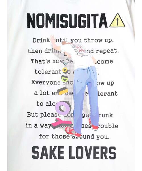 Import & Select(インポートアンドセレクト)の「【YOIDORE】 NOMISUGITA ロンT(Tシャツ/カットソー・メンズ・ホワイト/ブラック・2/4/3)」の10枚目の写真