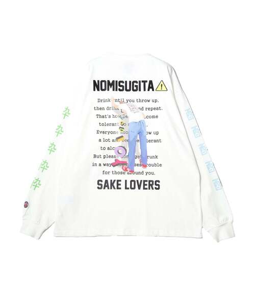 Import & Select(インポートアンドセレクト)の「【YOIDORE】 NOMISUGITA ロンT(Tシャツ/カットソー・メンズ・ホワイト/ブラック・2/4/3)」の1枚目の写真