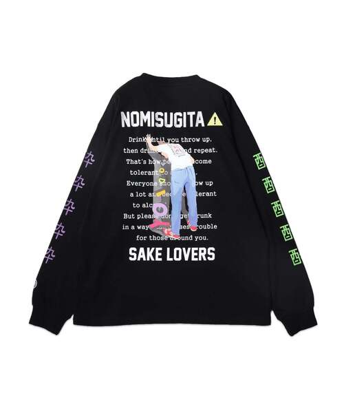 Import & Select(インポートアンドセレクト)の「【YOIDORE】 NOMISUGITA ロンT(Tシャツ/カットソー・メンズ・ホワイト/ブラック・2/4/3)」の2枚目の写真