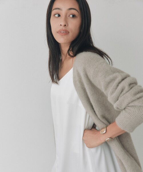 RIVE DROITE(リヴドロワ)の「サテンティアードキャミワンピース(秋服/冬服)(ワンピース・レディース・ブラック/オフホワイト・FREE)」の8枚目の写真