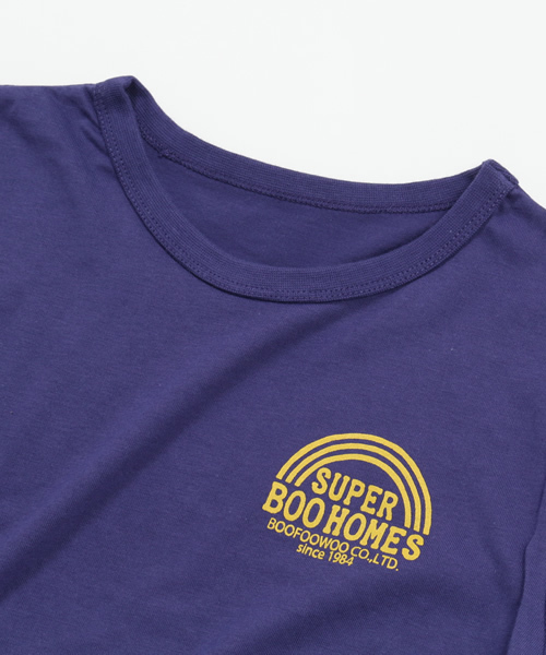 BOOFOOWOO（ブーフーウー）の「重ね着風半袖Tシャツ（Tシャツ/カットソー・キッズ・ブルー/グレー/オフホワイト・150/140）」の5枚目の写真