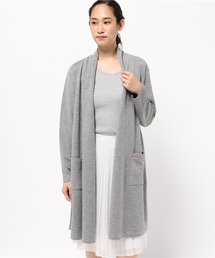 BLUE LABEL CRESTBRIDGE | ダブルフェイスボーダー　ロングカーディガン(その他アウター)