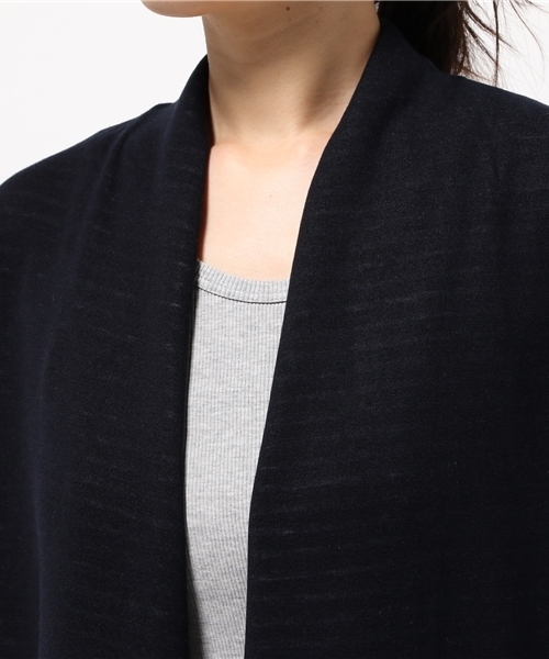 BLUE LABEL CRESTBRIDGE(ブルーレーベルクレストブリッジ)の「ダブルフェイスボーダー ロングカーディガン(その他アウター・レディース・グレー/ベージュ/ネイビー・38)」の13枚目の写真