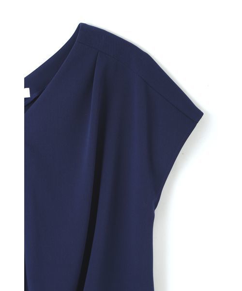 NATURAL BEAUTY BASIC（ナチュラルビューティーベーシック）の「フロントタックブラウス（シャツ/ブラウス・レディース・ネイビー/ホワイト系その他/ボルドー・SMALL/MEDIUM）」の10枚目の写真