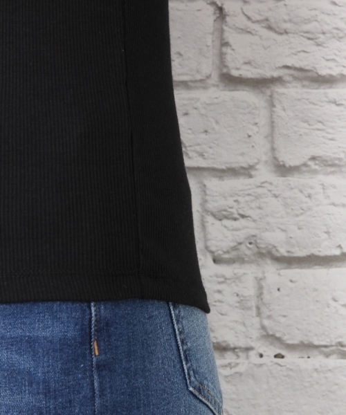LEPSIM(レプシィム)の「リブタートルインナーLS 728194(Tシャツ/カットソー・レディース・ブラック/オフホワイト/トップグレー・MEDIUM/LARGE)」の9枚目の写真
