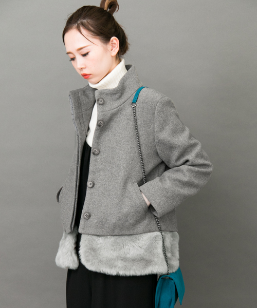 Kbf ケイビーエフ の Web限定 Kbf ショートファーコート その他アウター Wear