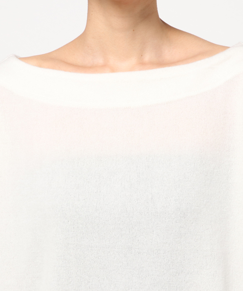 VENCEEXCHANGE（ヴァンスエクスチェンジ）の「起毛オフショルダーニット（ニット/セーター・レディース・オフホワイト/グレー/ブラック・MEDIUM）」の7枚目の写真