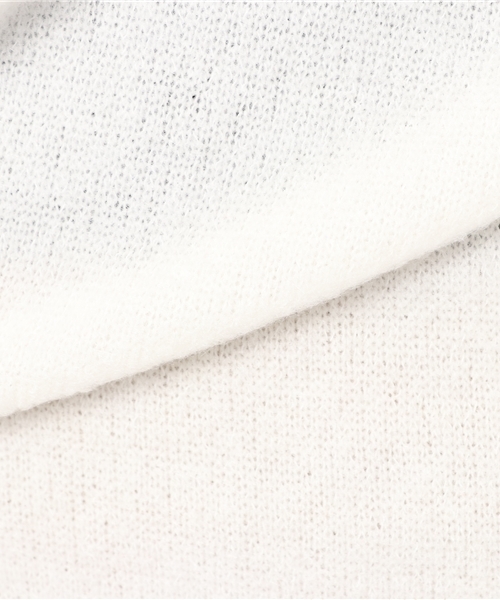 VENCEEXCHANGE（ヴァンスエクスチェンジ）の「起毛オフショルダーニット（ニット/セーター・レディース・オフホワイト/グレー/ブラック・MEDIUM）」の10枚目の写真