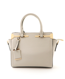 PLAIN CLOTHING | メタルパーツハンドバッグ【PLAIN CLOTHING】(ショルダーバッグ)