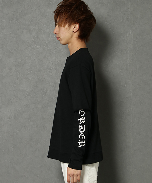 VENCEEXCHANGE（ヴァンスエクスチェンジ）の「裏毛袖フェイクレイヤードＢｉｇクルーネックＰＯ（Tシャツ/カットソー・メンズ・オフホワイト/ブルー/ブラック・M/L）」の5枚目の写真