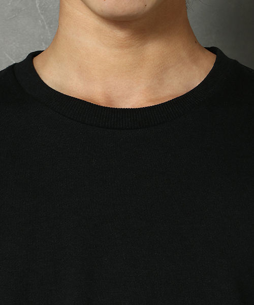 VENCEEXCHANGE（ヴァンスエクスチェンジ）の「裏毛袖フェイクレイヤードＢｉｇクルーネックＰＯ（Tシャツ/カットソー・メンズ・オフホワイト/ブルー/ブラック・M/L）」の9枚目の写真