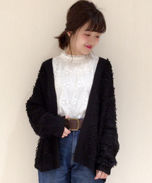 archives | ループ編みVネックカーディガン(カーディガン/ボレロ)