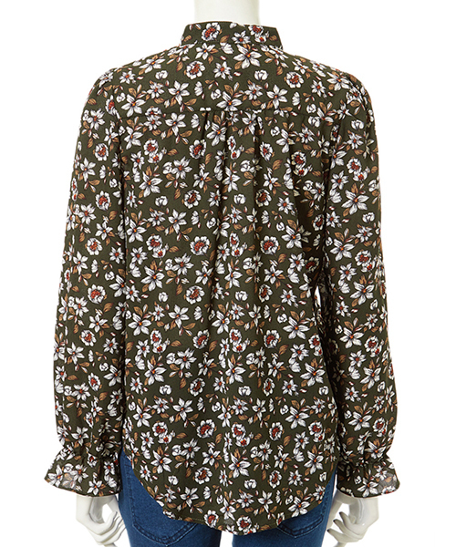 fifth（フィフス）の「ヴィンテージフラワーブラウス（シャツ/ブラウス・レディース・カーキ/ホワイト・MEDIUM）」の5枚目の写真