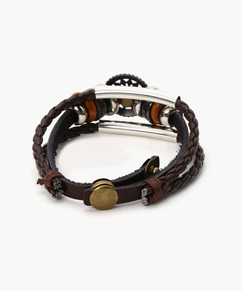 チャイハネ（チャイハネ）の「【チャイハネ】エスニック調MEN'Sブレスレット（ブレスレット・メンズ・ブラック/ブラウン・FREE）」の3枚目の写真