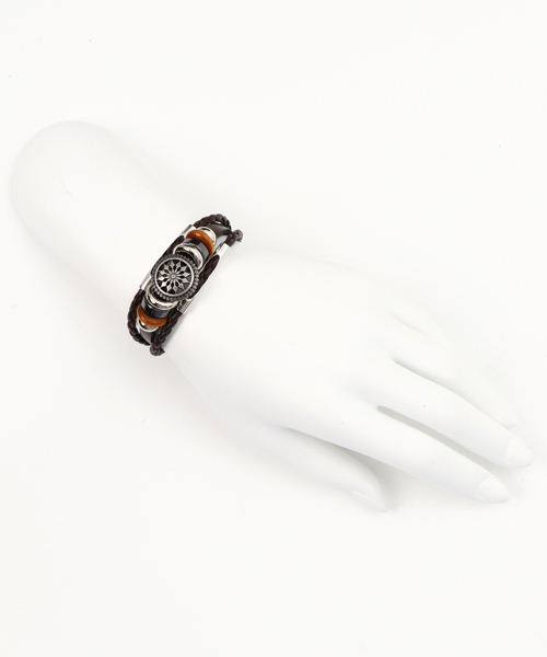 チャイハネ（チャイハネ）の「【チャイハネ】エスニック調MEN'Sブレスレット（ブレスレット・メンズ・ブラック/ブラウン・FREE）」の4枚目の写真