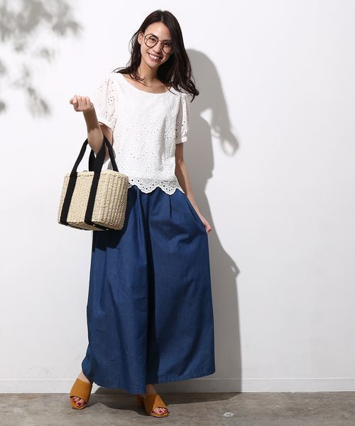 ROPE' PICNIC（ロペピクニック）の「カットワークボリュームスリーブブラウス（シャツ/ブラウス・レディース・ホワイト系その他/ブラック/ワイン・38）」の13枚目の写真