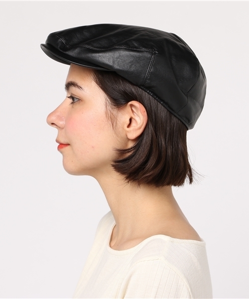 MOUSSY(マウジー)の「HUNTING CAP(ハンチング/ベレー帽・レディース・ブラック・FREE)」の2枚目の写真