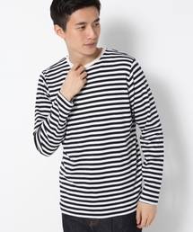 GLOBAL WORK | スーピマボーダークルー長袖/759675(Tシャツ/カットソー)