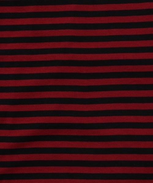 GLOBAL WORK（グローバルワーク）の「スーピマボーダークルー長袖/759675（Tシャツ/カットソー・メンズ・ワインレッド/ブラック/イエロー・X-LARGE/LARGE/SMALL/MEDIUM）」の11枚目の写真