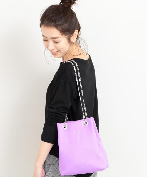 BEAUTY&YOUTH UNITED ARROWS（ビューティーアンドユースユナイテッドアローズ）の「【別注】＜CONTROL FREAK＞∴チェーンバッグ o（トートバッグ・レディース・ブラック/ブラウン/ライラック・FREE）」の3枚目の写真