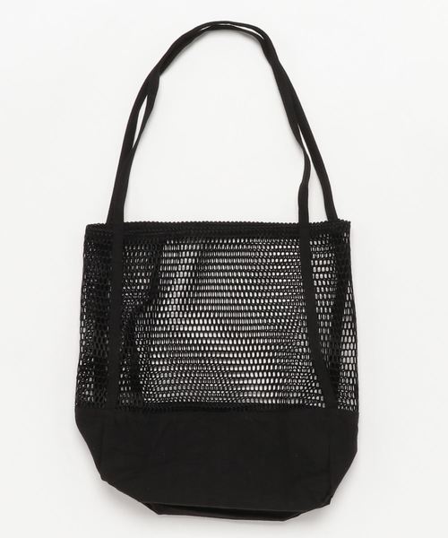 elu エルフルールトートバッグメッシュ黒