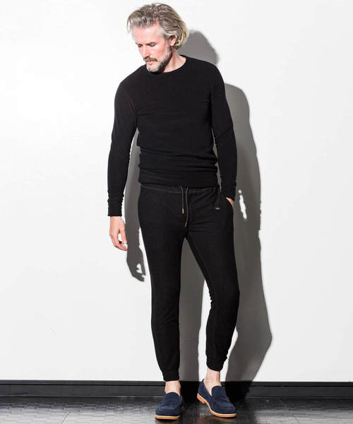 1piu1uguale3 RELAX（ウノピュウノウグァーレトレリラックス）の「1PIU1UGUALE3 RELAX(ウノピゥウノウグァーレトレ)テリークロスパイルプルオーバー（スウェット・メンズ・ブラック/グレー/ネイビー・SMALL/MEDIUM/LARGE/X-LARGE）」の9枚目の写真